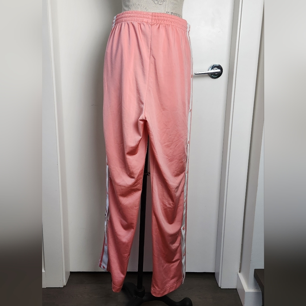 adidas Pink and White Snap-Front Track Pants - Picture 5 of 12